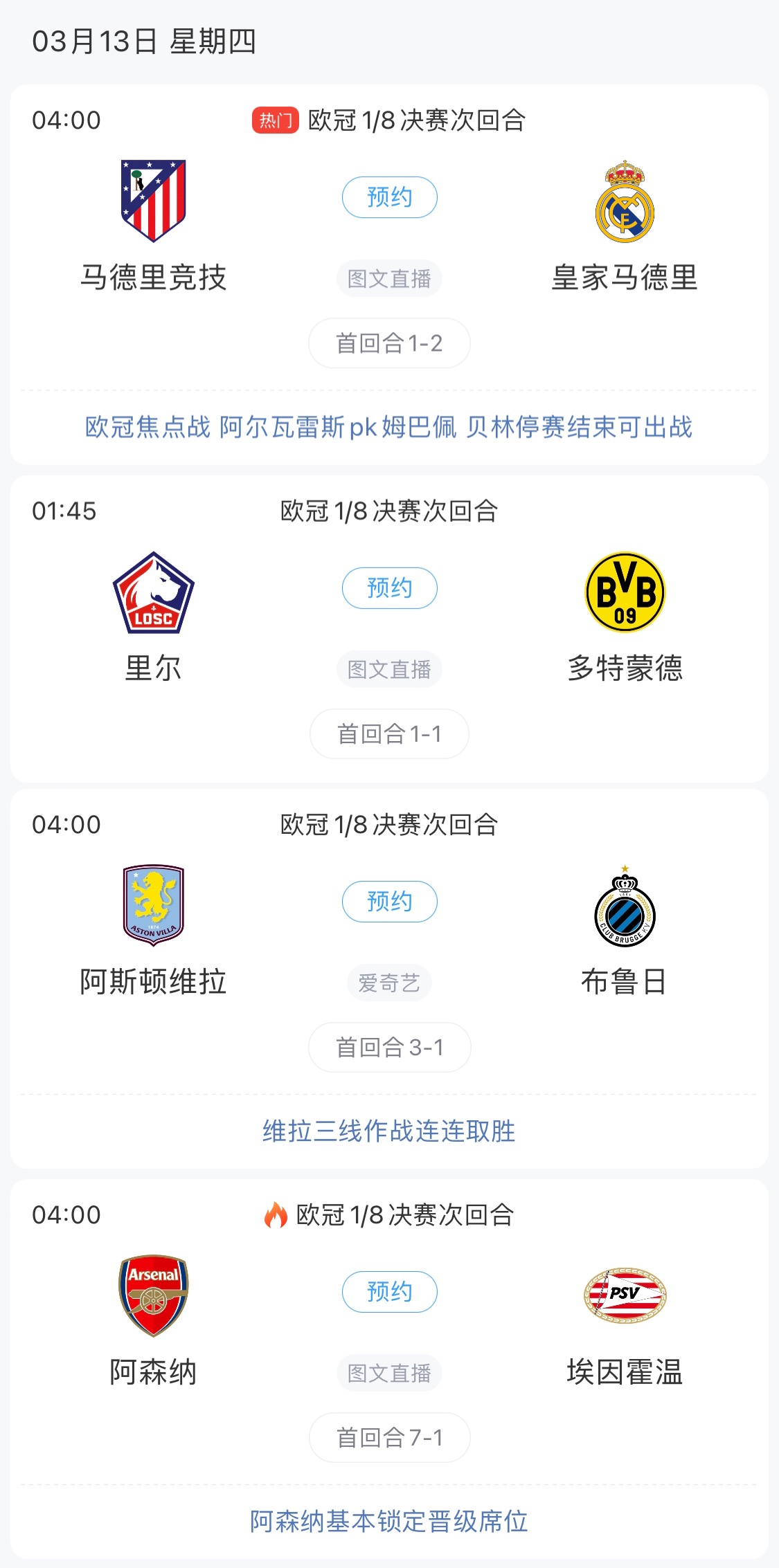 歐冠8強(qiáng)最后4個席位！皇馬戰(zhàn)馬競，首回合迷失的姆巴佩能否爆發(fā)？