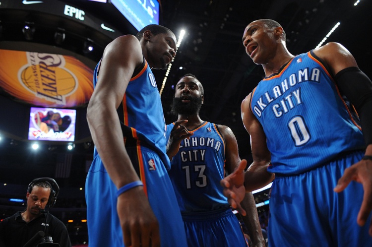 雷霆三少得分全部進(jìn)入歷史前20！他們是NBA歷史最大的如果嗎？